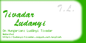 tivadar ludanyi business card