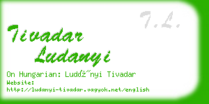 tivadar ludanyi business card